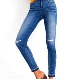 Madewell - 9" High-Rise Skinny, Distressed, Raw Hem Size 30